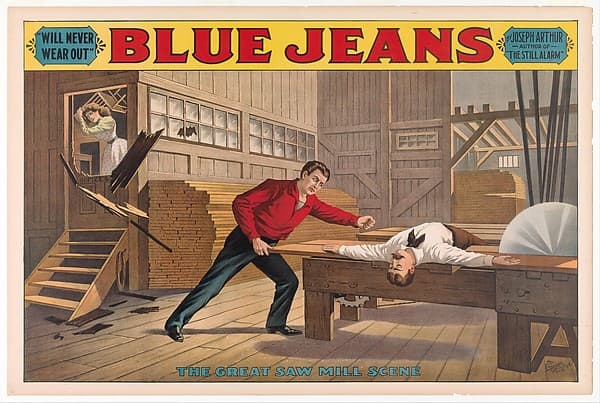 Saw Mill Scene, from Blue Jeans