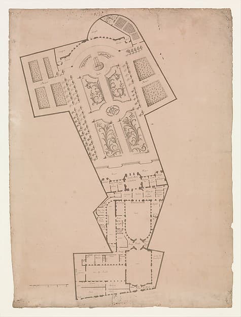 Plan of a Hotel and Garden