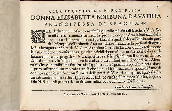 Teatro delle Nobili et Virtuose Donne..., page 2 (recto)