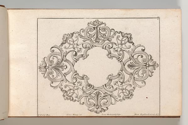Design for a Cartouche, Plate 4 from 'Neü inventierte sehr dienstiche Schilde oder Cartouches'
