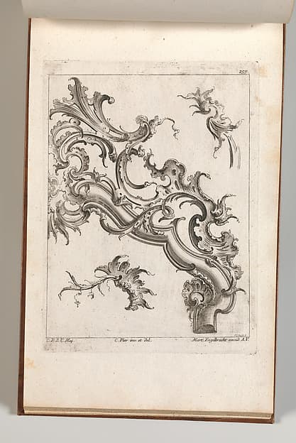 Various Designs for Rocaille Ornaments, Plate 4 from an Untitled Series of Rocaille Ornaments for Frames