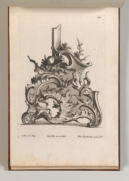 Design for the Base of a Crucifix, Plate 2 from: 'Neü inventierte Crucifix= Stöcke'