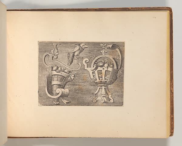 Series of Cartouches, in: Targhe ed altri ornati di varie e capricciose invenzioni (Cartouches and other ornaments of various and capricious invention, page 45)