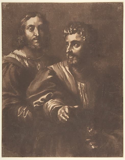 Portrait of Two Men (after Raphael)