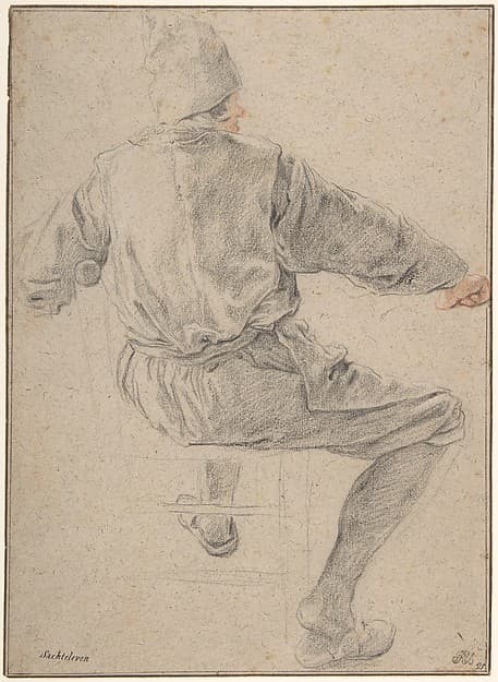 Study of a Seated Peasant