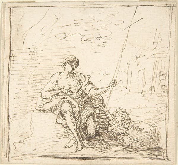 John the Baptist with a Lamb in the Wilderness
