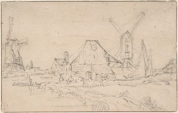 Landscape With Two Mills
