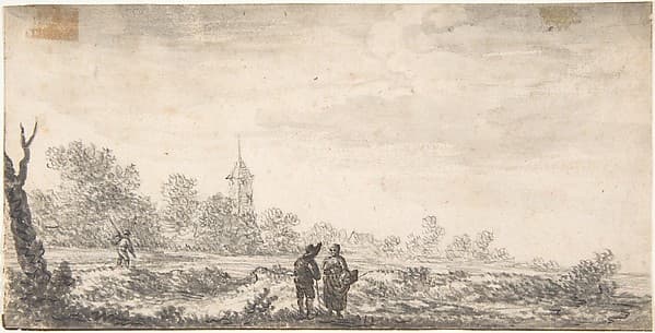 Landscape with Two Figures Conversing