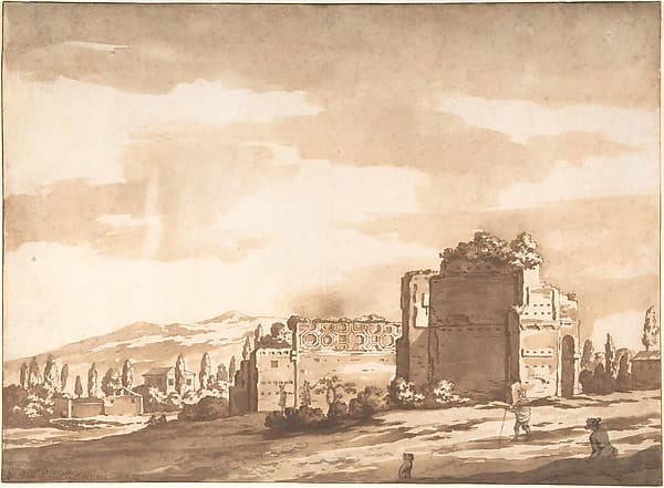 Italian Landscape, perhaps the Monte Mario, Rome