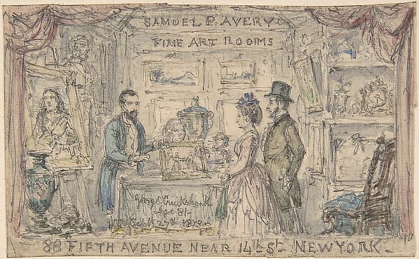 Design for Trade Card for Samuel P. Avery