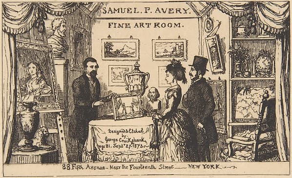 Trade Card for Samuel P. Avery--Fine Art Room