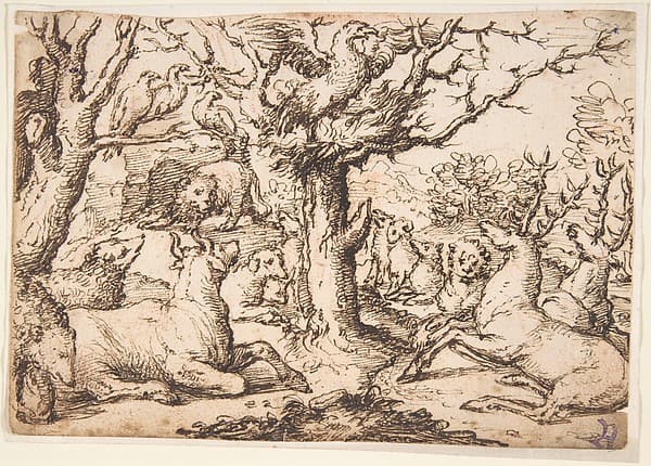 An Eagle Preaching to the Animals