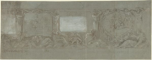 Design for a Wall Decoration with the Sacrifice of Abraham and the Flight into Egypt