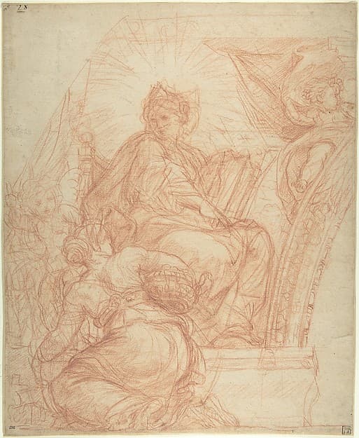 Seated Allegorical Figure of Divine Wisdom