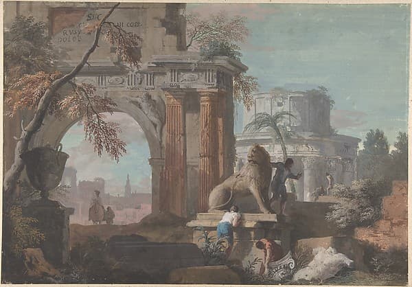 Capriccio with Roman Ruins
