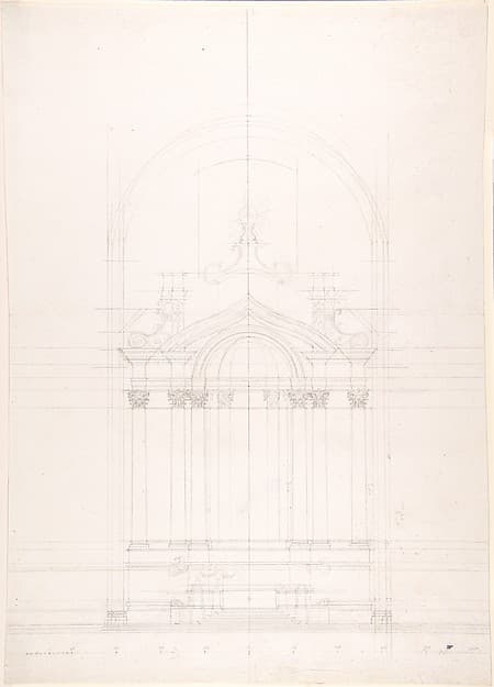 Design for the high altar of the Gesù Nuovo, Naples