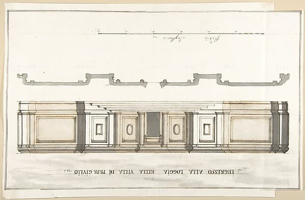 Design for the Entrance of the Loggia of the Villa of Pope Julius