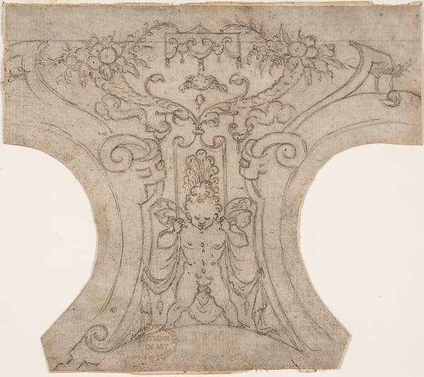 Decoration for a Spandrel in a Cove