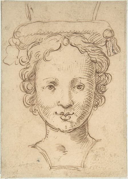 Head of a Young Woman, a Probable Finial for Fountain or other Type of Waterwork.