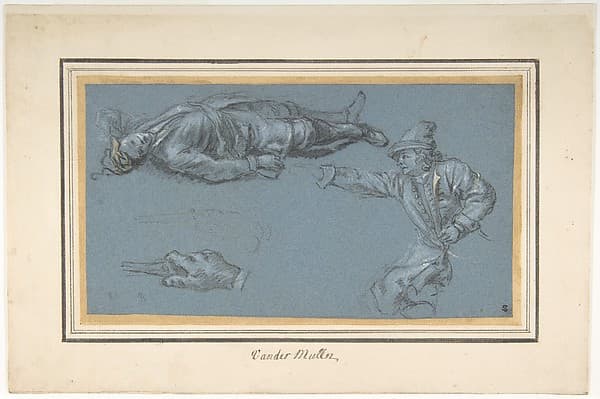 Study of Two Soldiers and a Hand