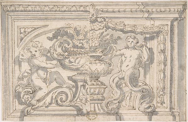 Alternate Panel Designs with Urn and Putto