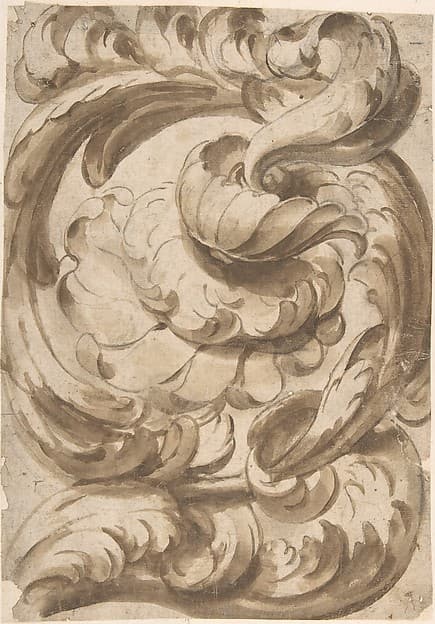 Acanthus Scroll with Rosette