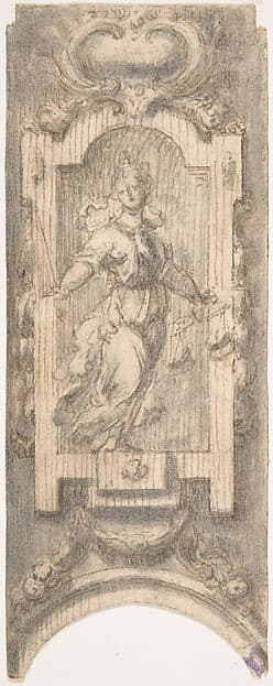 Design for the Decoration over an Arch with the Personification of Justice