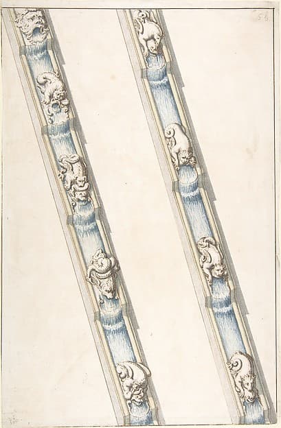 Design for Water Channels with Fantastic Animals Covering Small Sections