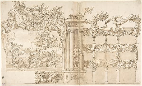 Design for a Theatre, or Hall for a Special Fête