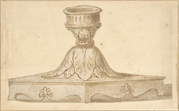 Design for a Decorated Base of a Candlestick Holder