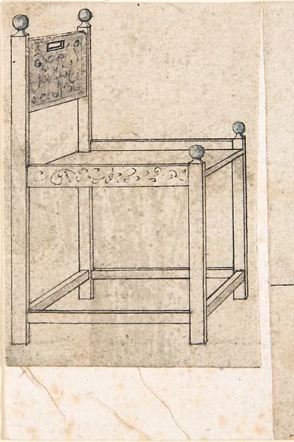 Perspectival Drawing of an Armchair