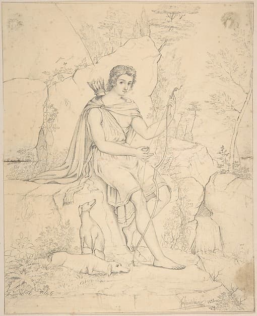 Young Man with Bow and Arrow