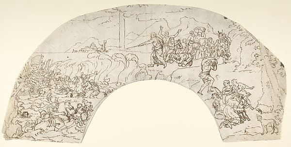 The Crossing of the Red Sea (Lunette or Fan?)