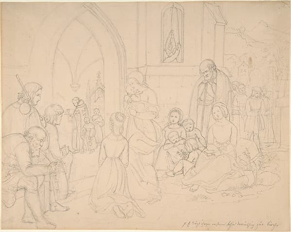 Saint Elizabeth Carrying Her First-born Son to the Church