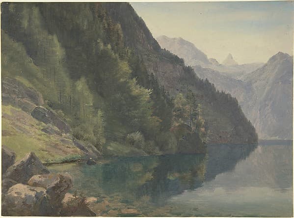 Wooded Shore at the King Lake (Königsee)