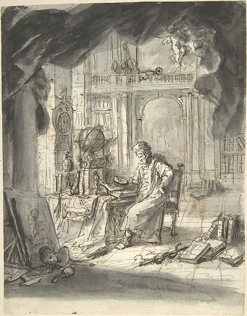 An Oriental Astronomer in His Study