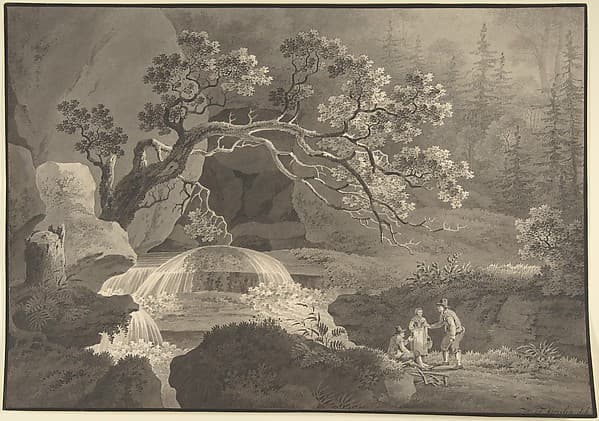 Landscape with Waterfall