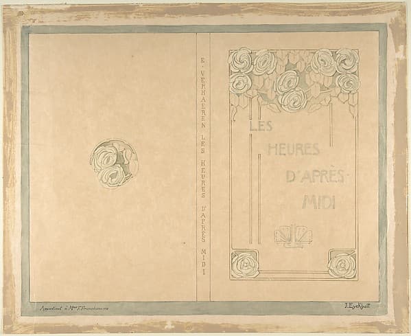 Design for "Les Heures d'Après Midi" by Emile Verhaeren