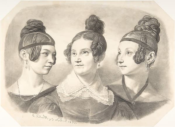 Portrait of Frau von Oppen and Her Two Daughters