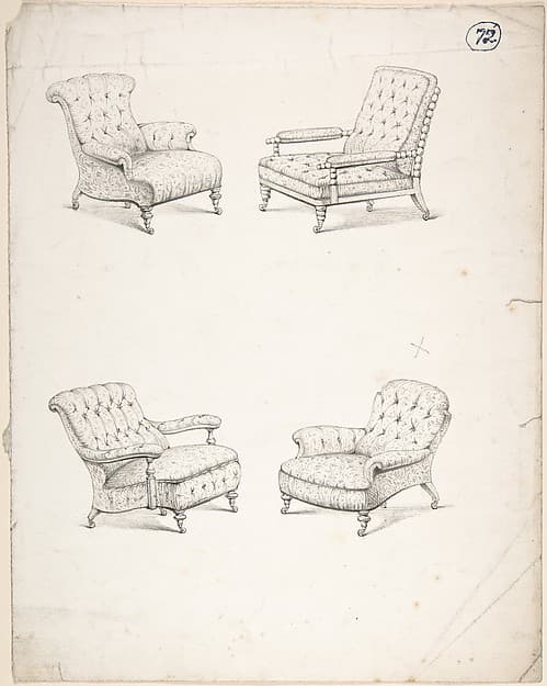 Designs for Four Upholstered Chairs
