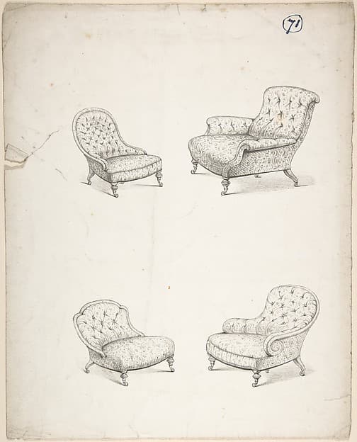Designs for Four Upholstered Chairs