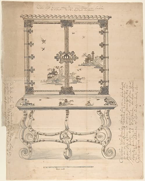 Design for a Chinese-style Lacquer Cabinet
