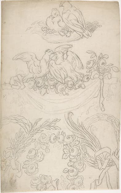 Ornament with Doves and Cornucopia