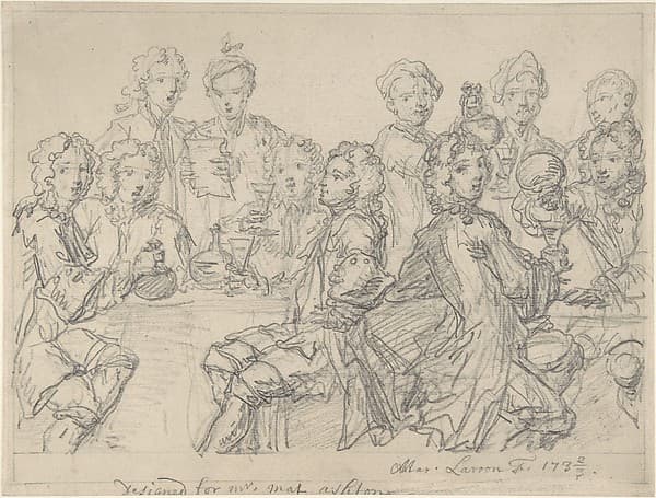 Group of Figures at a Table