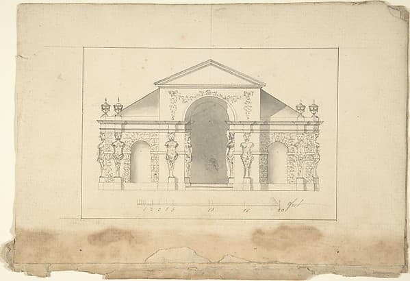 Elevation of Garden Pavilion
