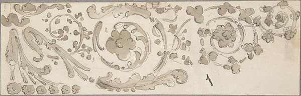 Sketch of Foliate Decoration