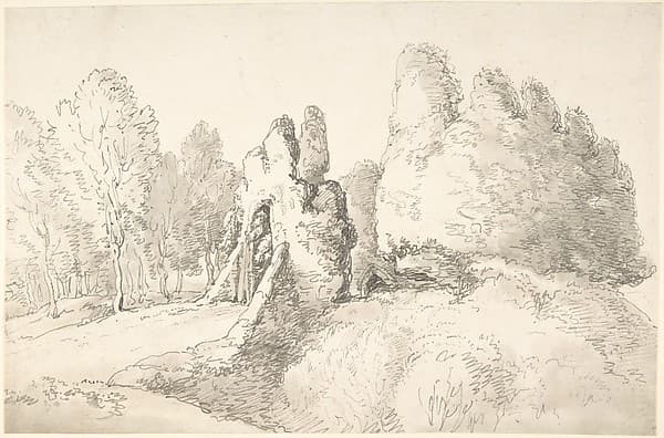 Wooded Landscape with Ruins
