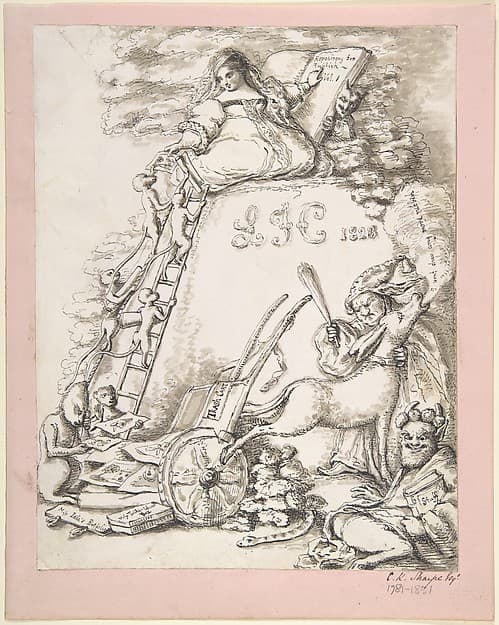 "Repository for Rubbish, vol. I, L.F.C 1828", Illustration for children's book