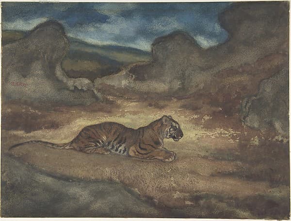 Tiger in Landscape