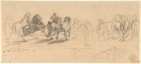 Sheet of Studies for "The Horse Fair"